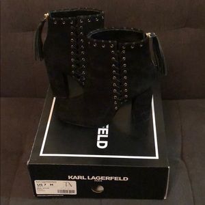 Karl Lagerfeld Sylvia Side Stitched Bootie